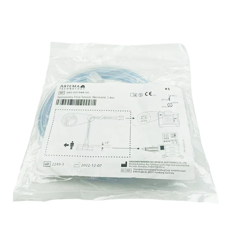 Mindrays Respirator Neonatal Flow Sensor 1.8m 040-001948-00