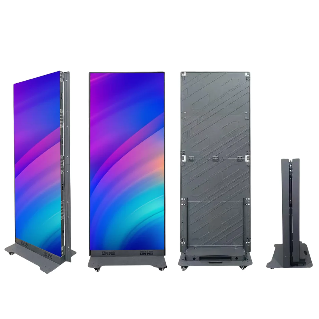 Multi-Scene Full Color LED Video Display Panel High Brightness (800cd) 3-Year Warranty Floor Stand Mount for Indoor/Outdoor