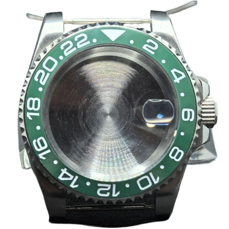 스테인리스 스틸 케이스 40mm 시계 GMT 링 케이스, NH35/NH36 무브먼트 개조 액세서리에 적합