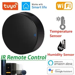 NEW Tuya Smart WiFi IR Remote Control Temperature Humidity Sensor for Air Conditioner TV AC Works with Alexa,Google Home Yandex