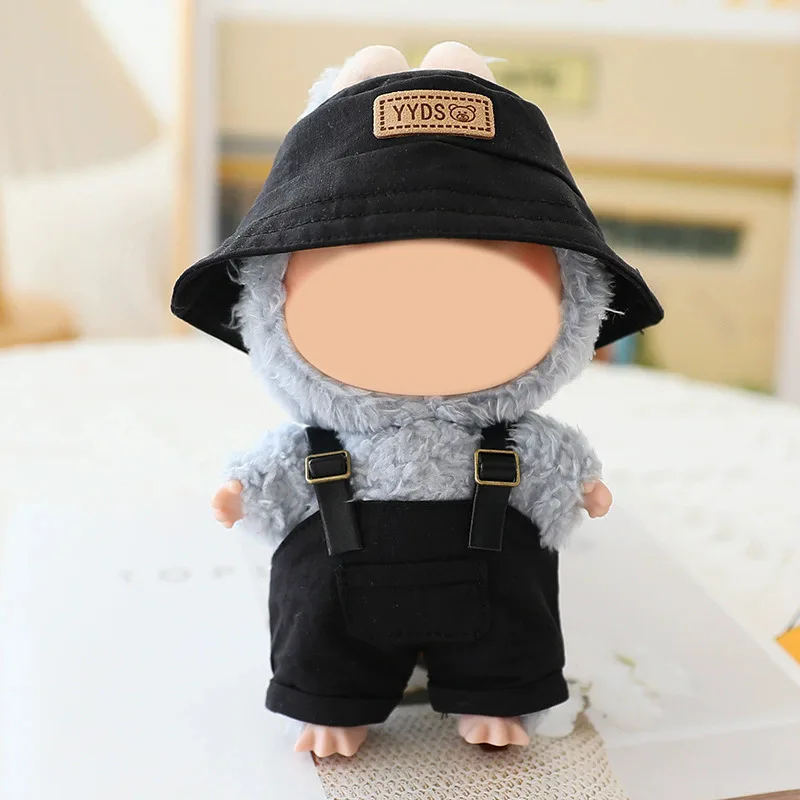 Suitable for the first and second generation labubu baby clothes, fisherman hats, overalls and other clothes