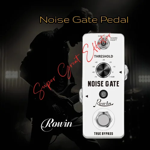 Rowin Super Star Noise Gate Killer Pedal efectos de guitarra reducción de ruido PedalBoard supresor guitarra eléctrica bajo
