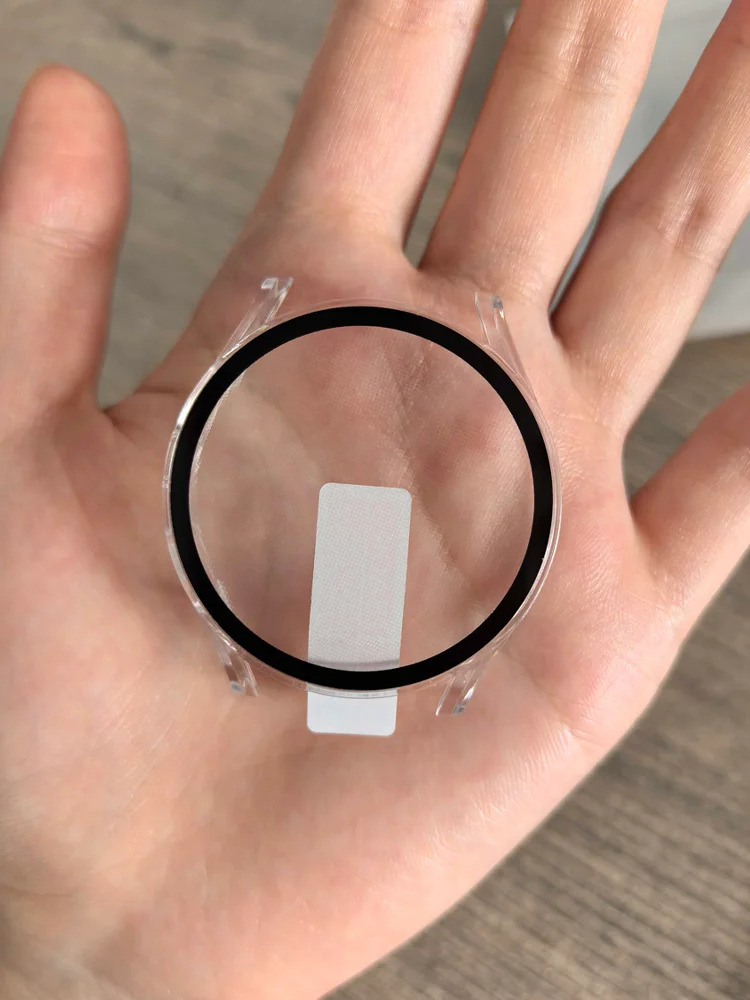 2 قطعة حالات لسامسونج غالاكسي ساعة 7 6 5 4 40 مللي متر 44 مللي متر ماتي الصلب PC حامي الشاشة حافظة + الزجاج المقسى الغطاء الواقي الوفير