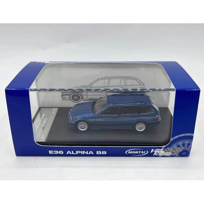MorTAL diecast escala 1:64 e36 alpina b8 modificado modelo de carro de liga de 3a geração adulto coleção lembrança mostrar presente de feriado