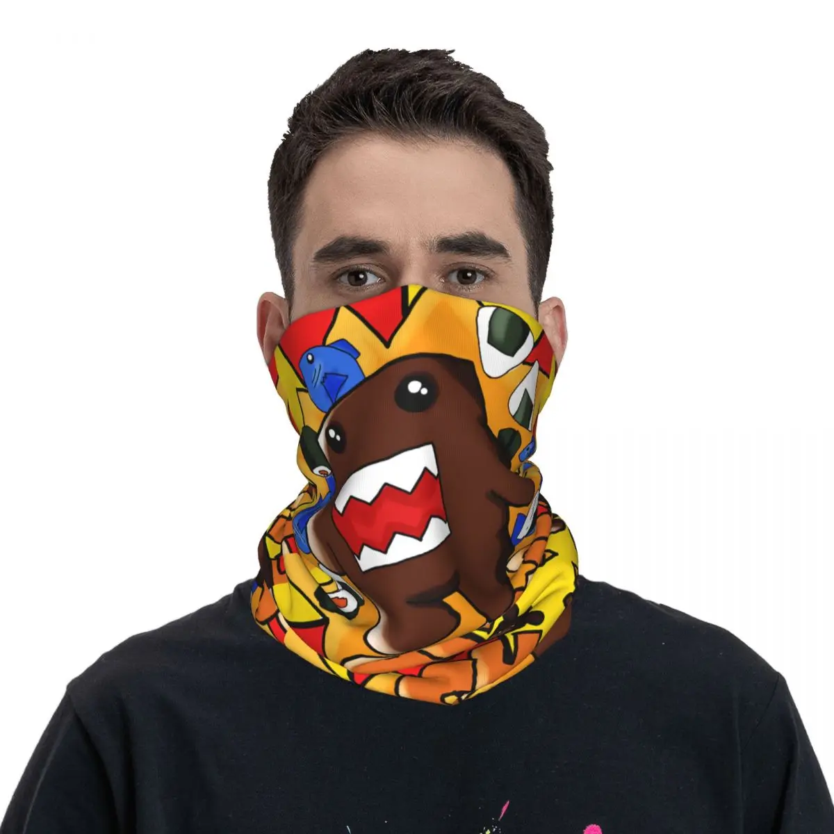 Comic Design Thin Wrap Scarf Bandana Neck Gaiter Face Cover Headband