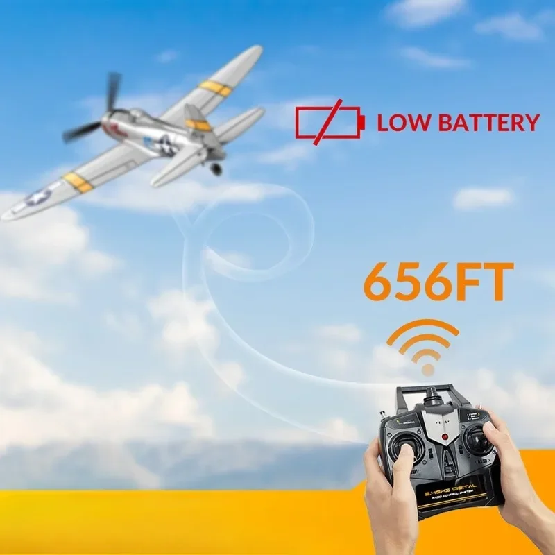 Electric model flight control four-channel stunt model aircraft remote control foam aircraft
