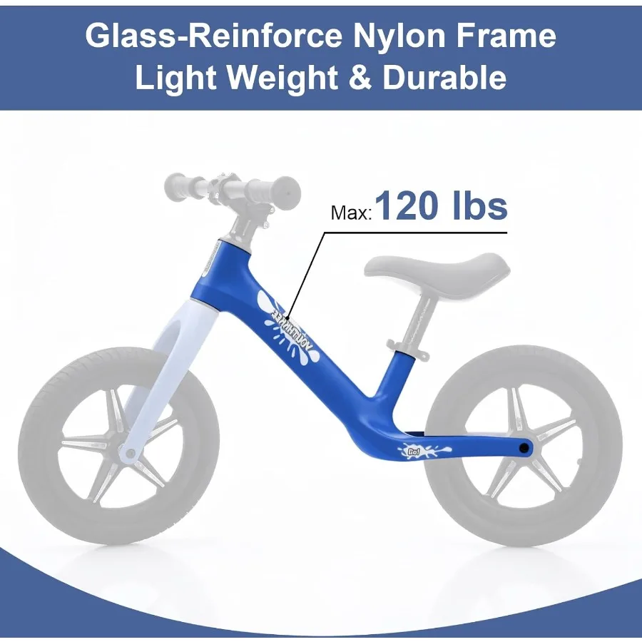 طفل التوازن الدراجة 2 سنة الإضاءة الملونة 12 بوصة لا دواسة لعبة الدراجة أداة خالية تعديل التجميع السريع هدية ل 2-5 Bo