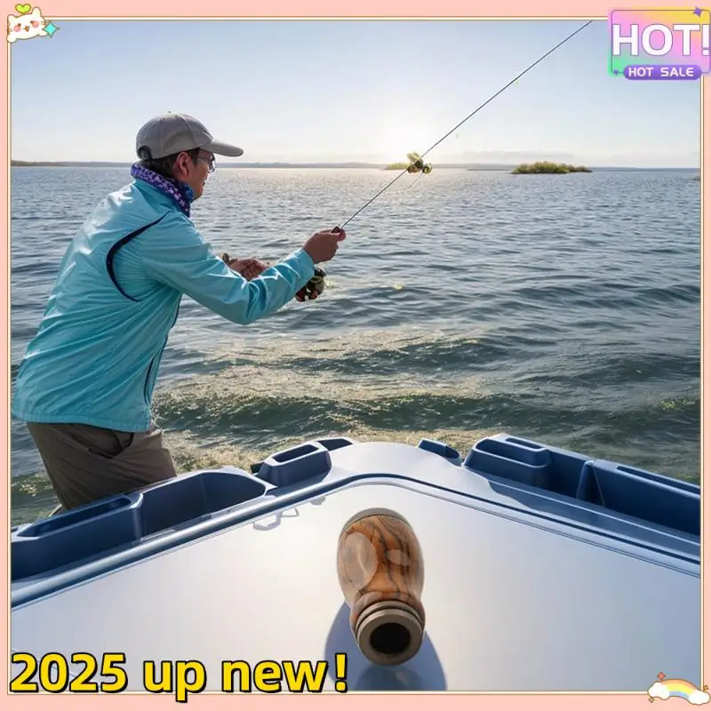 

Стильная ручка для катушки из цельного дерева, универсальные аксессуары для рыболовных катушек «сделай сам», комплект для замены ручек, аксессуары