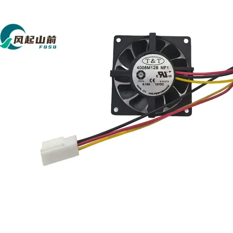 for new T & T 4008M12B NF1 12V 0.14A 3-Wire Double Ball Bearing Cooling Fan with Terminals