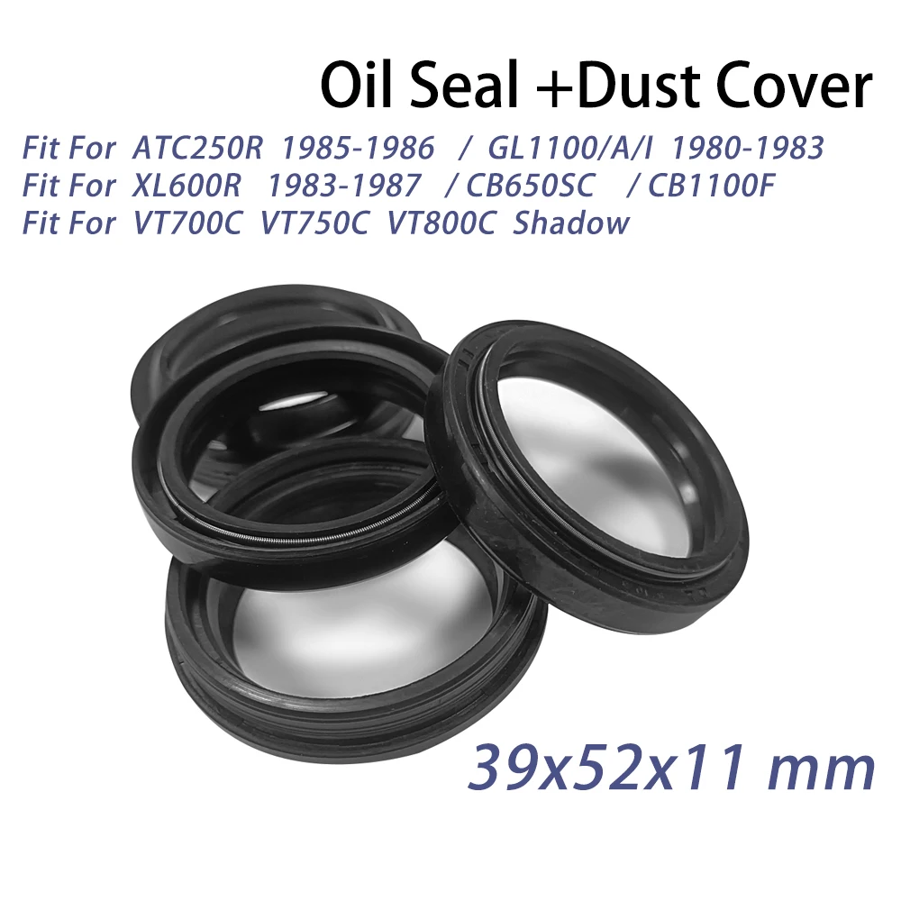 

39x52x11 Front Fork Oil Seal Dust Seal fit For HONDA ATC250R 85-86 GL1100/A/I 80-83 VT750C VT800C VT700C Shadow