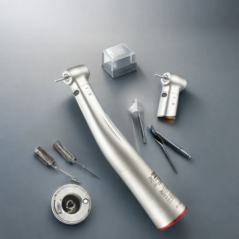 High Quality Dental Handpiece with Turbine Low Speed Contra Angle Durable Metal and Steel Electric Powered