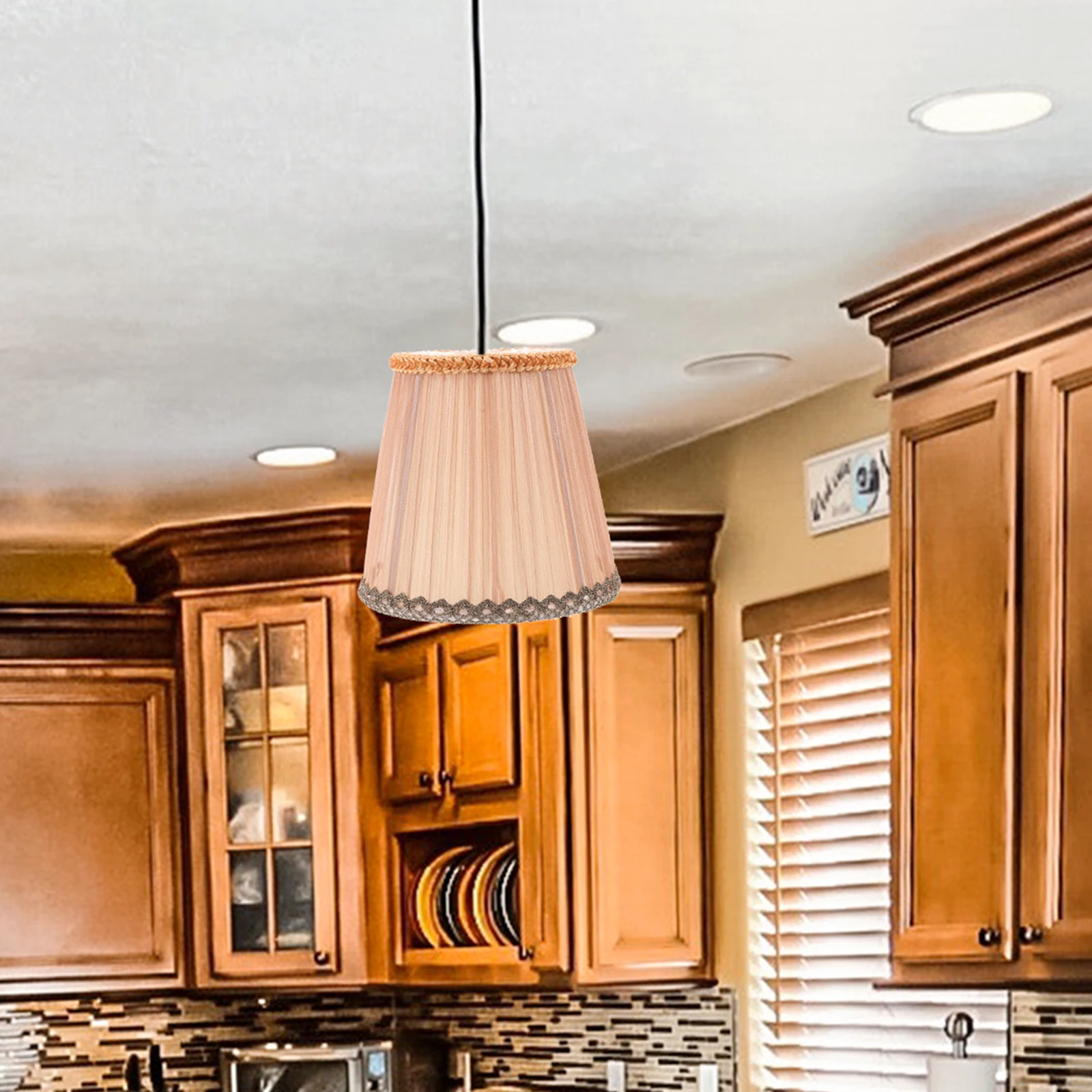 

Crystal Fabric Lampshade Replacement Wall Light Shade Cloth Lamp Cover For Chandelier Ceiling Small Barrel Lampshade Clip On