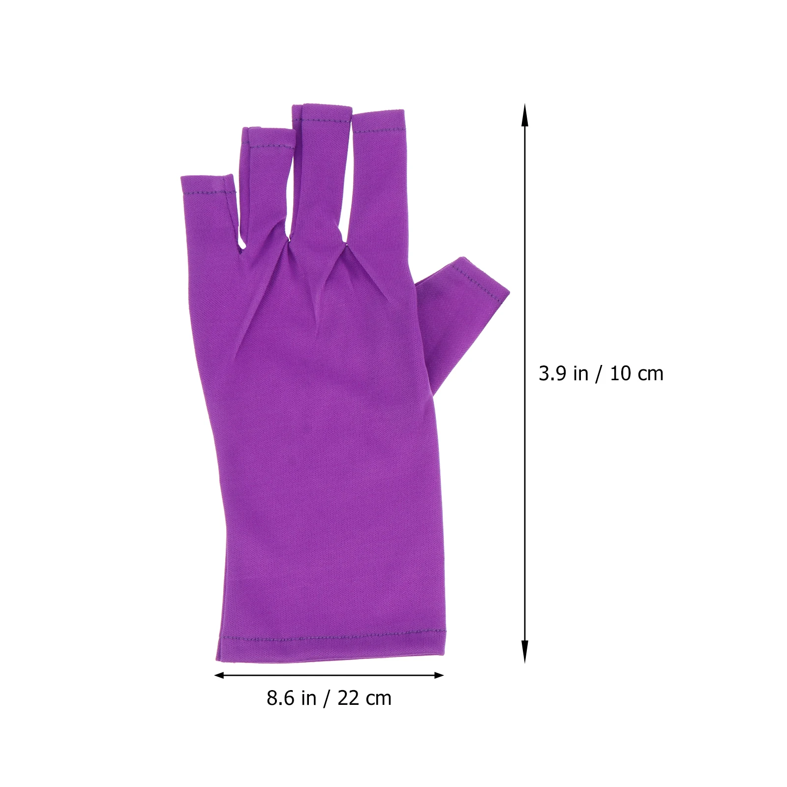 

2Pcs UV Shield Polyester Gloves Summer Nail Art Manicure Half Finger Child Dryer Fingernail Lamp Gloves Breathable Durable