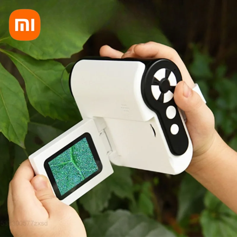 Xiaomi Dlingsmart Outdoor Smart Microscope HD LCD Screen 1000X Children Microscope Handheld Electric Science Microscope Portable