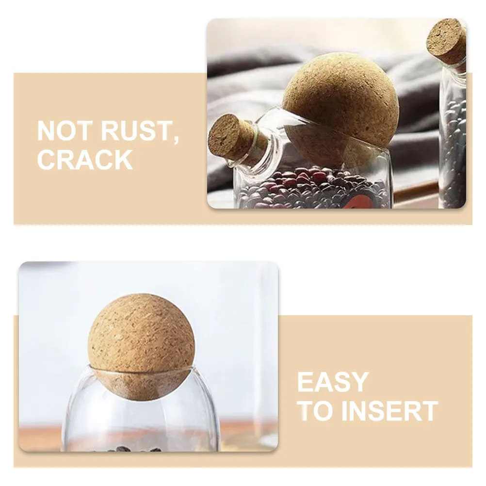 

Cork Stopper for Bottle 10cm Natural Wood Airtight Seal Decanter Accessories Portable Replacement Stoppers Wear Resistant