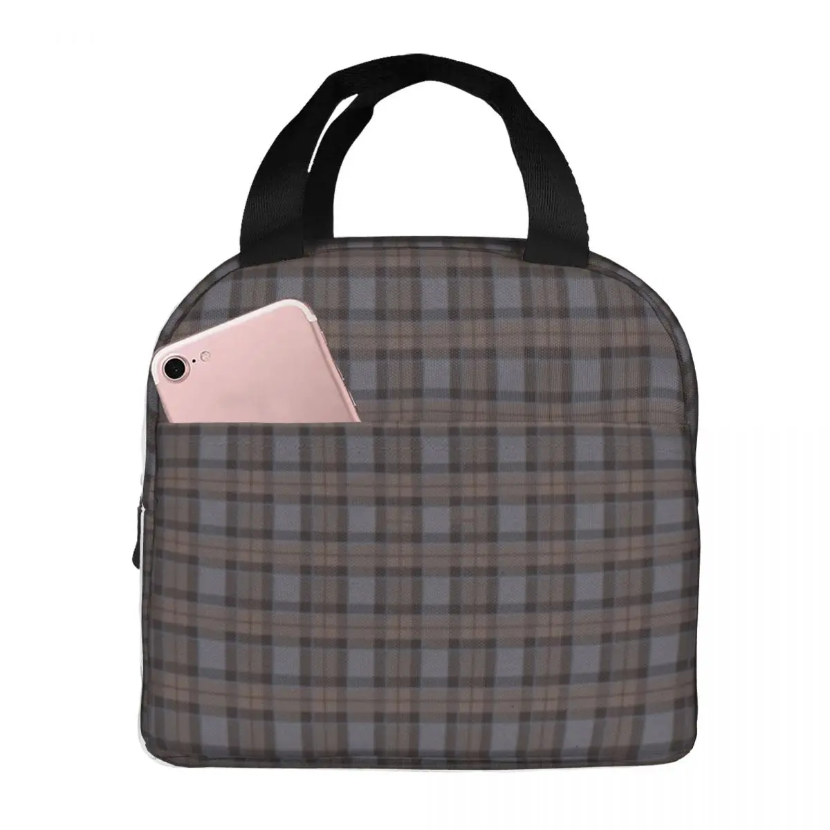 Outlander Plaid - Fraser Tartan Lunch Bags Insulated Bento Box Lunch Tote Picnic Bags Thermal Bag for Woman Student Office