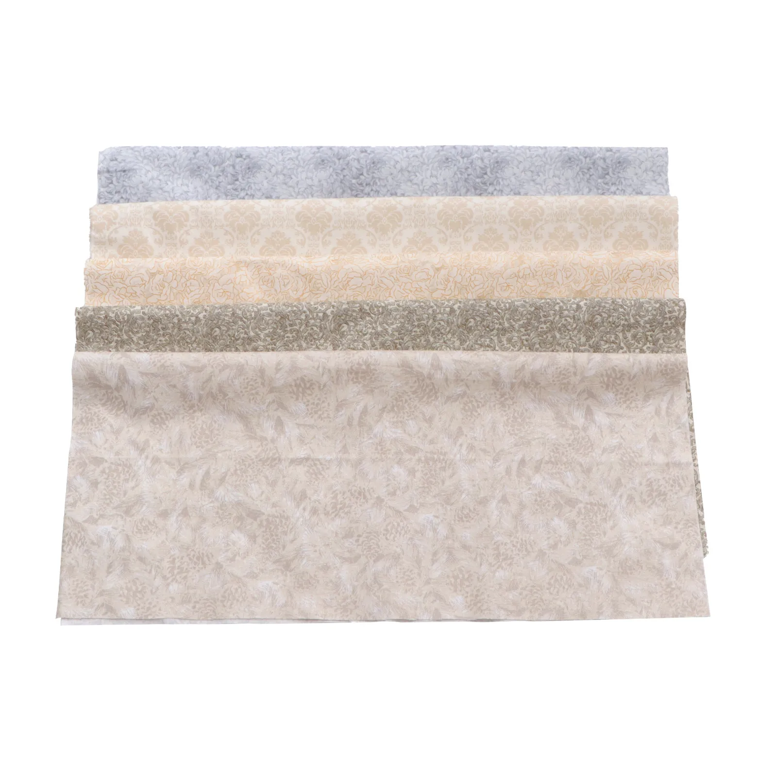 

Набор из 5 хлопковых лоскутных тканей: мягкий, приятный для кожи материал для шитья, квилтинга, декоративных поделок, для одеял и подушек