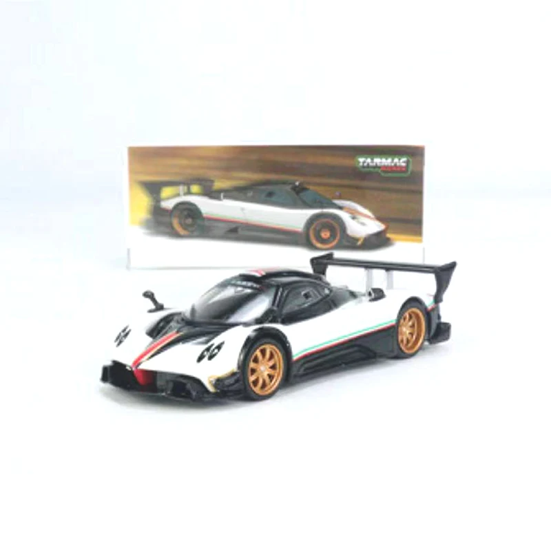 

Tarmac Works 1:64 Model Car Paga Zonda R Alloy Die-cast Super Vehicle -White