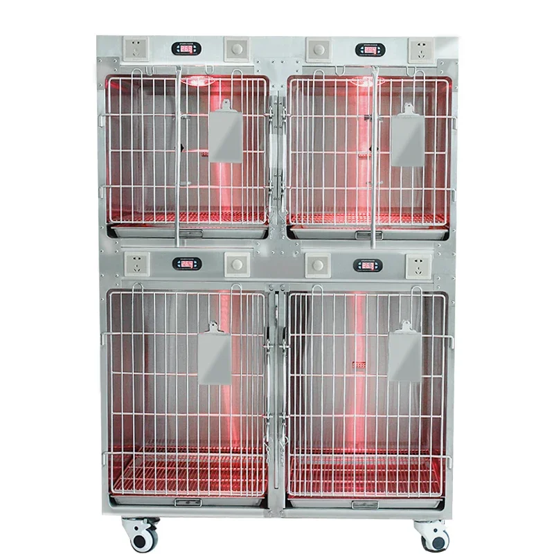 Veterinary Animal Hospital Clinic Orders Pet Cats and Dogs Oxygen Room Stainless Steel Treatment