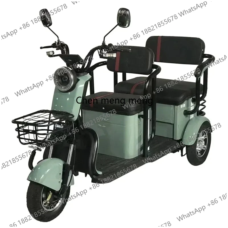 

Factory High Range Fast Speed Large Capacity Electric Tricycle Two-seater