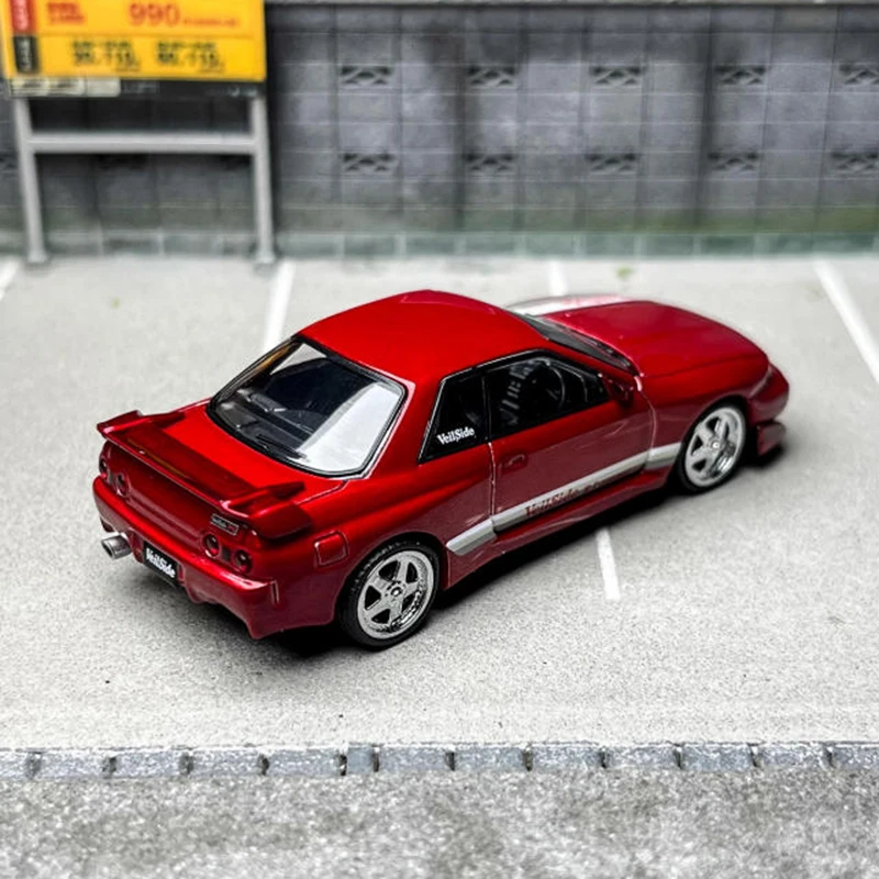 

MINIGT 1:64 987 Skyline GTR-R32 Alloy Car Model Adult Static Collection Decorated Holiday Gifts Toys