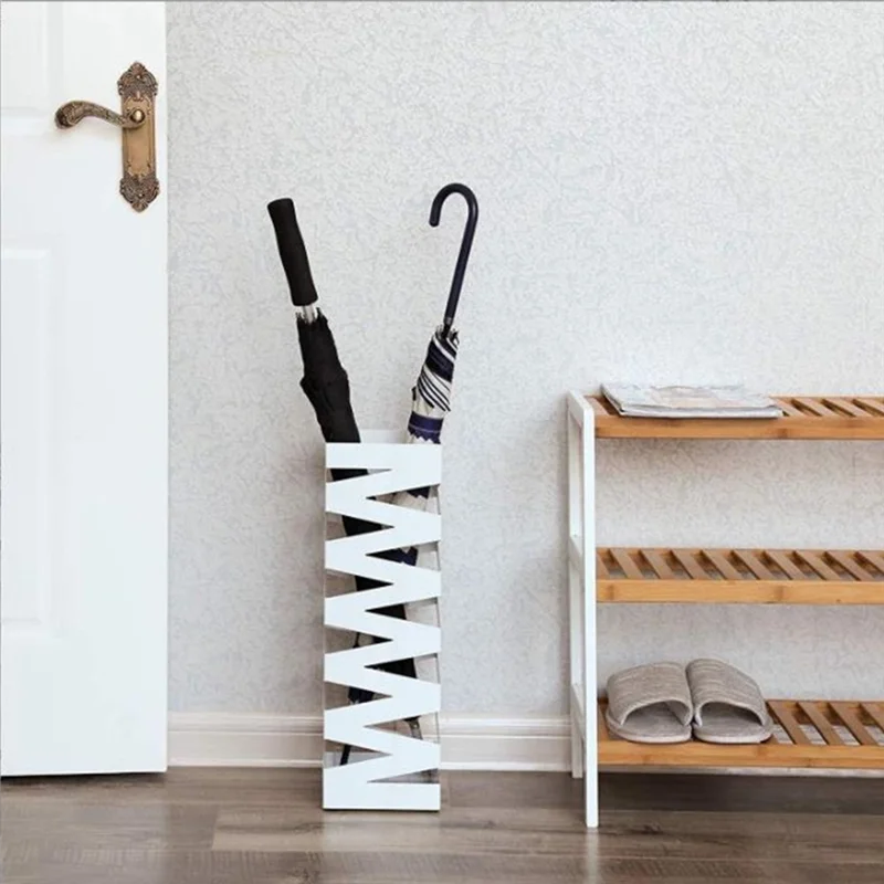 

THIVN-Стойка для зонтов Напольное место для хранения зонтов Передняя дверь Ofthe Белый