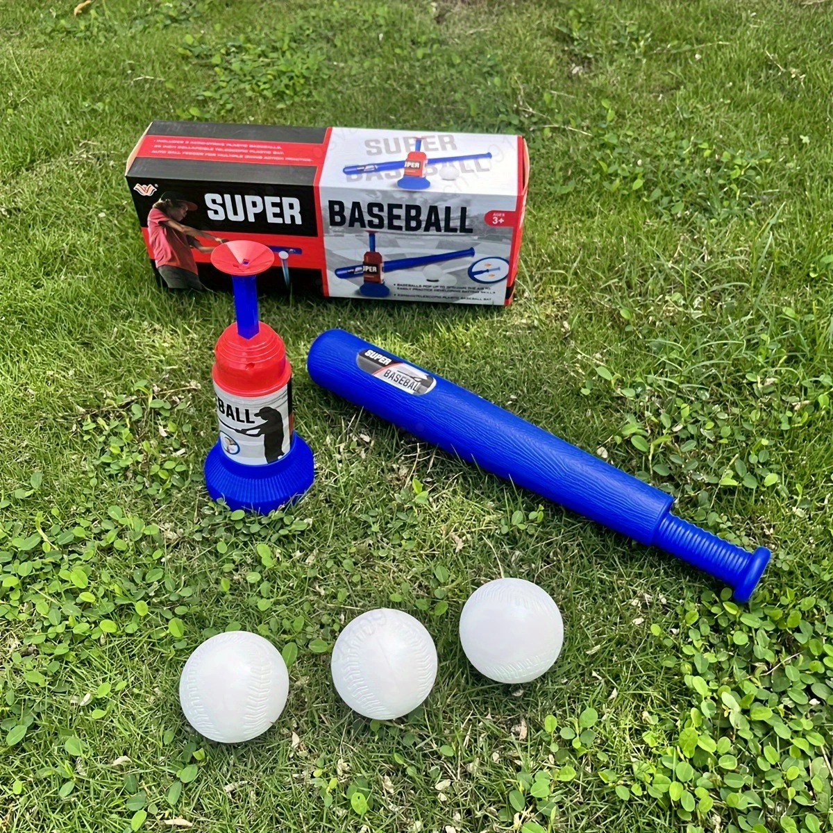 Palla da baseball per bambini Giocattoli Giochi Macchina da baseball con lancio automatico regolabile Set di giocattoli Sport all'aria aperta per bambini Regalo di compleanno per ragazzo