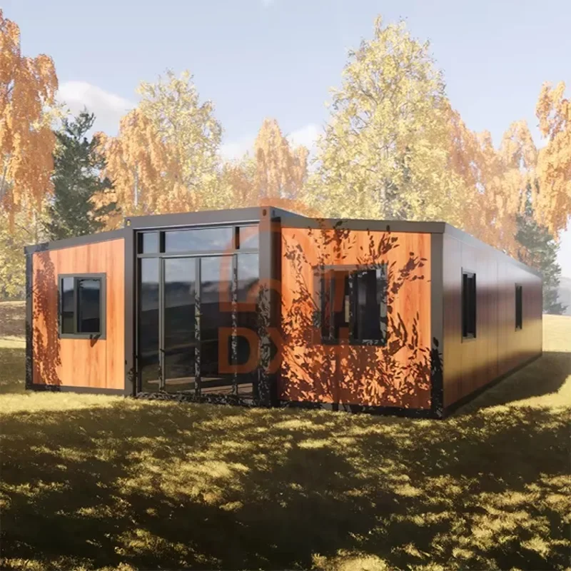 High Cube Container Home 40ft Prefab Insulated Design Double-Layer Glass Panoramic Views Tiny House Hot Sale 2026