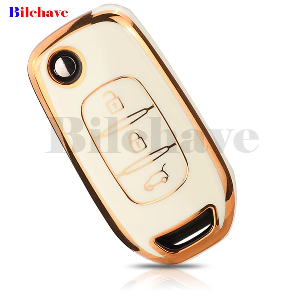 

Jingyuqin модный чехол для ключей из ТПУ для Renault Kadjar Captur Megane Sandero Stepway Logan Clio 5, Arkana, автомобильные аксессуары