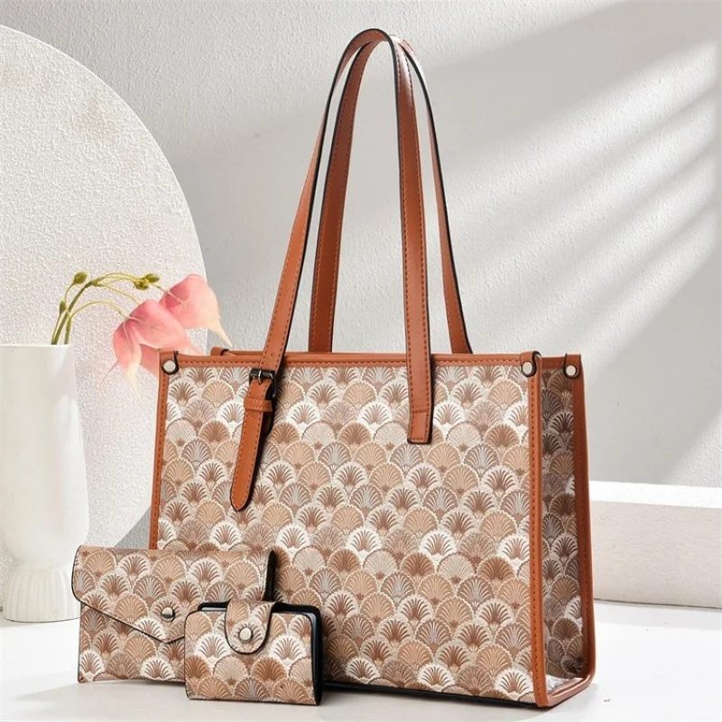 

Sophisticated Women Leather Handbag With Detachable Strap Convertible Shoulder Clutch