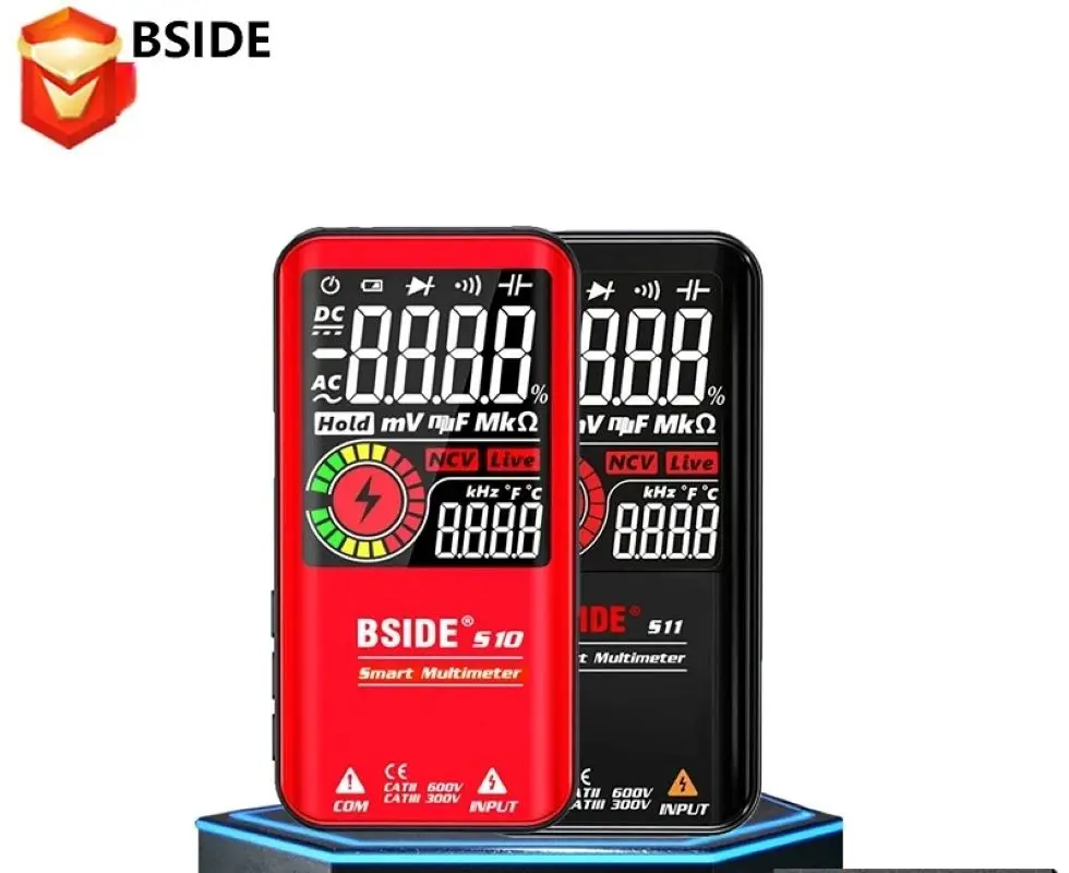 

BSIDE Digital Multimeter S10 S11 S20 Smart DC AC Voltage Capacitor Ohm Diode NCV Hz EMF Tester Detector meter