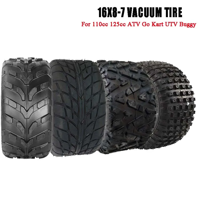 16X8-7 Kart Auto Parts 7 Inch ATV Tires 16X8.00-7 16 * 8-7 Highway Tire Off-road Tire Wear-resistant Wheel Tires