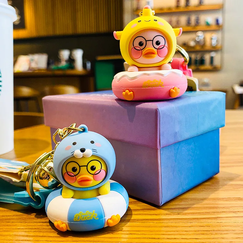 Hangli Hyaluronic Acid Duck Doll Cartoon Net Red Duckling Child Doll Key Chain Car Bag Pendant