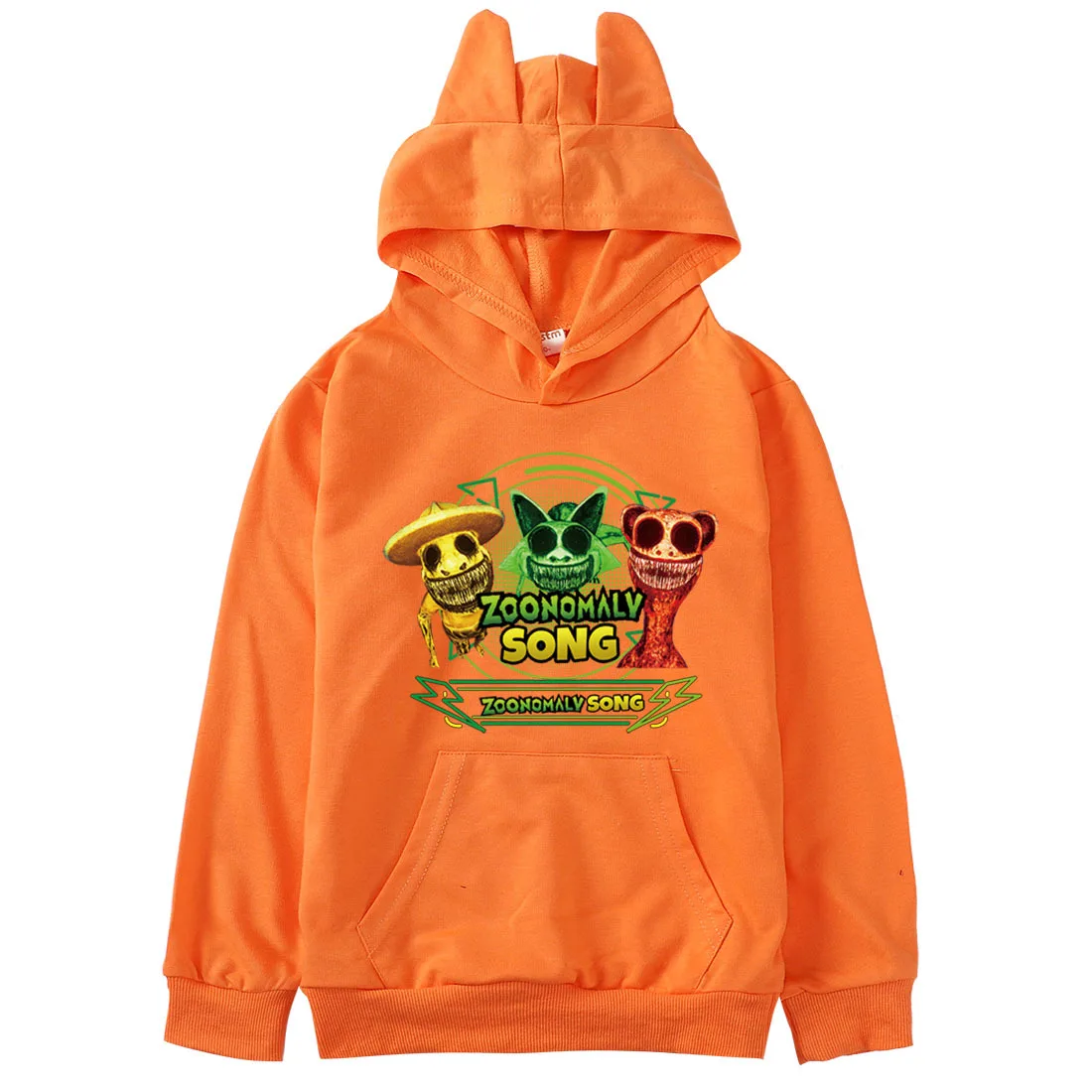 New ZOONOMALY Clothes Kids Hooded Sweatshirt Baby Girls Cartoon Jumper Toddler Boys Pullover Outerwear Children Casual Sweater