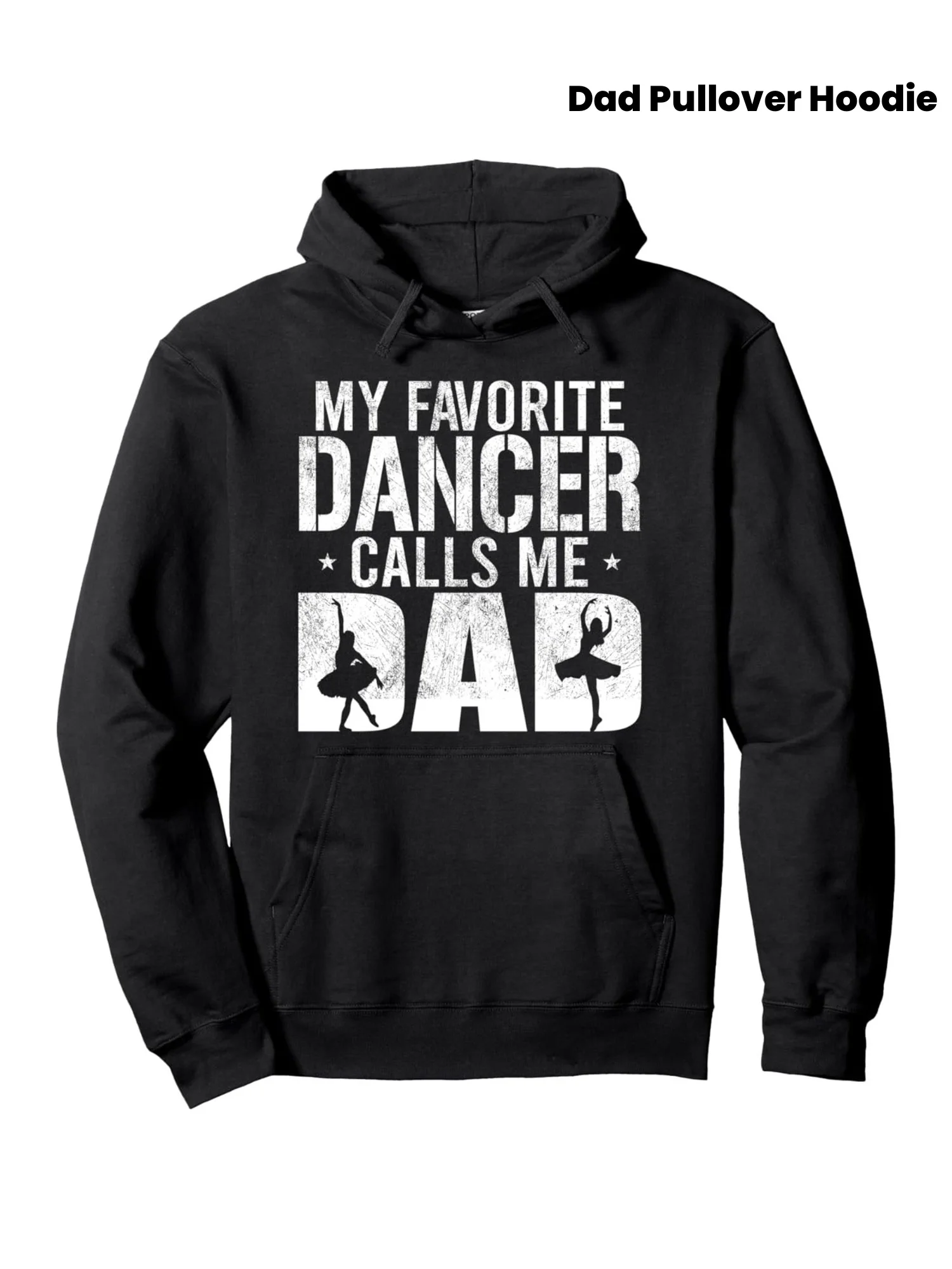 Mis bailarines favoritos me llaman Daddy Vintage Ballet Dancer Daddy Sudadera con capucha, sudadera con cuello redondo, súper suave, transpirable