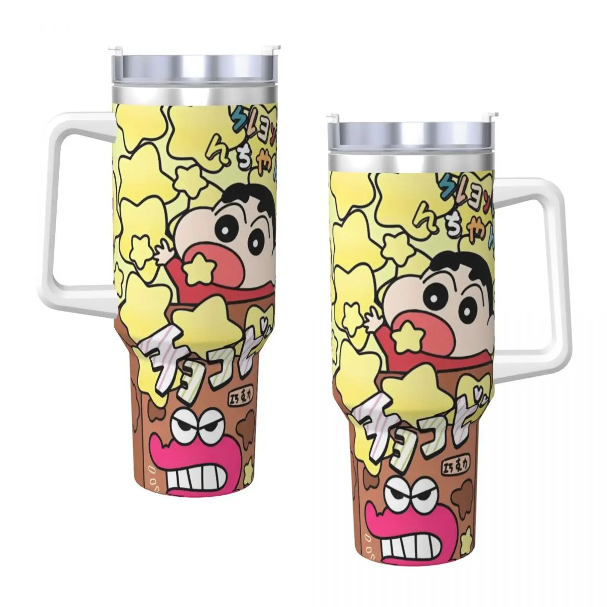

Crayon Shin-chan Tumbler Funny Cartoon Cold and Hot Water Bottle Heat Preservation Stainless Steel Thermal Mug Travel Mugs Cup