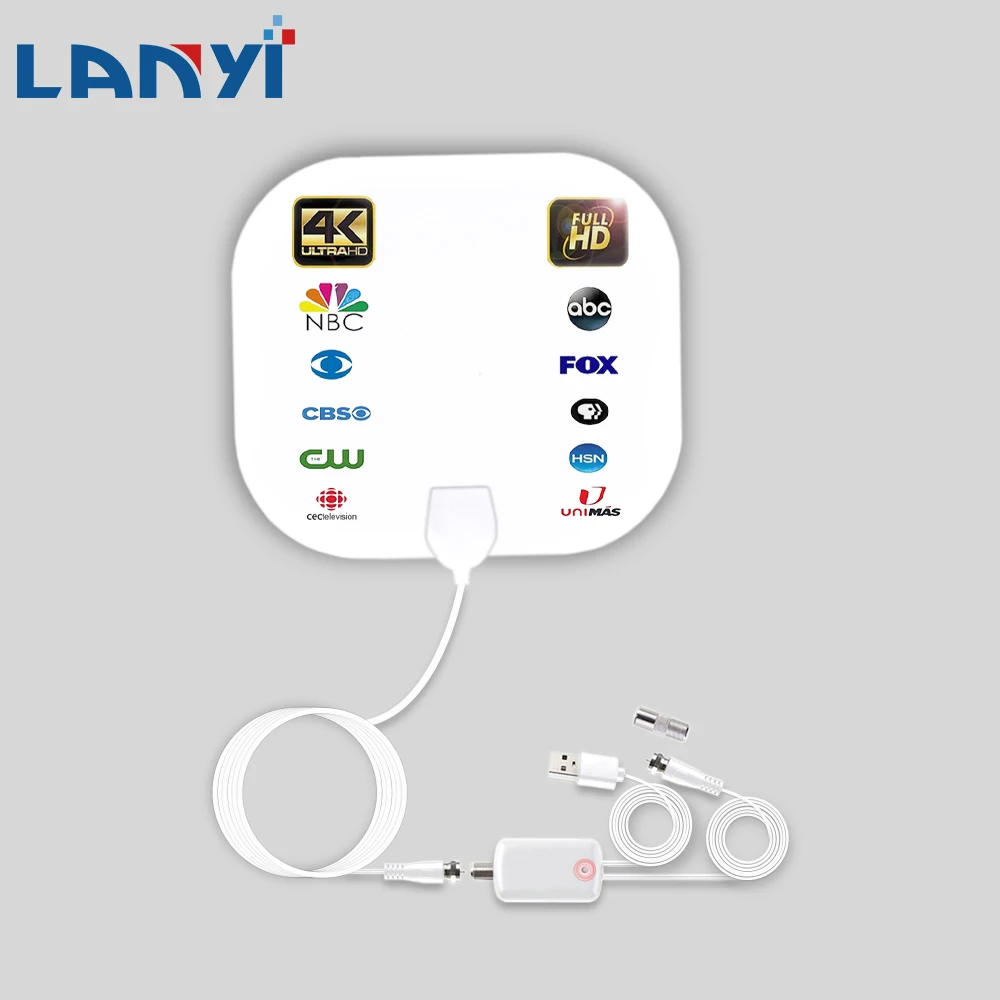 4K25DB High Gain HDTV DTV Digitale High Gain HDTV Digital Antenna Mini HDTV Ground Wave TV Antenna DVB-T2 Receiving Antenna