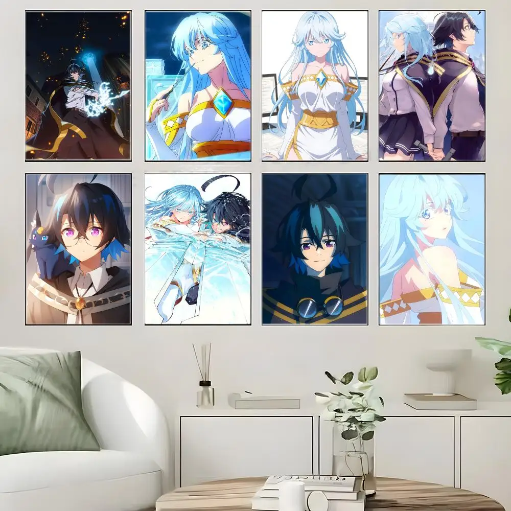 Action Anime W-Wistoria Wand and Sword Poster  Self-adhesive Art Waterproof Paper Sticker Coffee House Bar Room Wall Decor