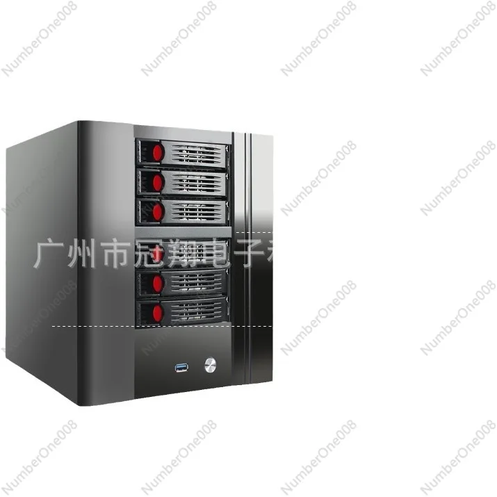 NAS 6-bit chassis 17 × 17 home mini itx main board Kurosui hot-swappable file storage NAS4 disk