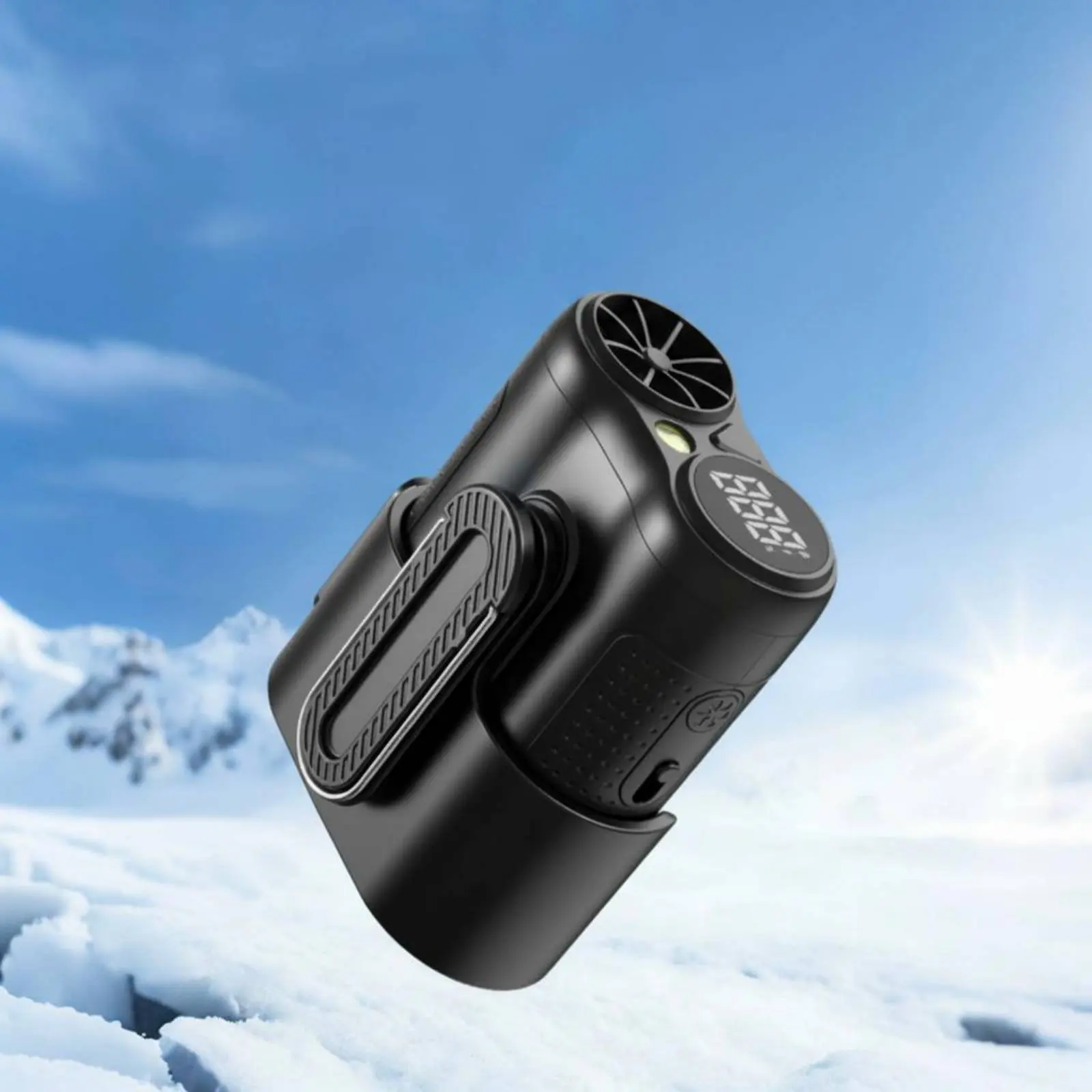 

Waist Clip Fan Brushless Engine Waist Fan Personal Cooling Noiseless Rechargeable Battery for Delivery Workers, Outdoor, Travel