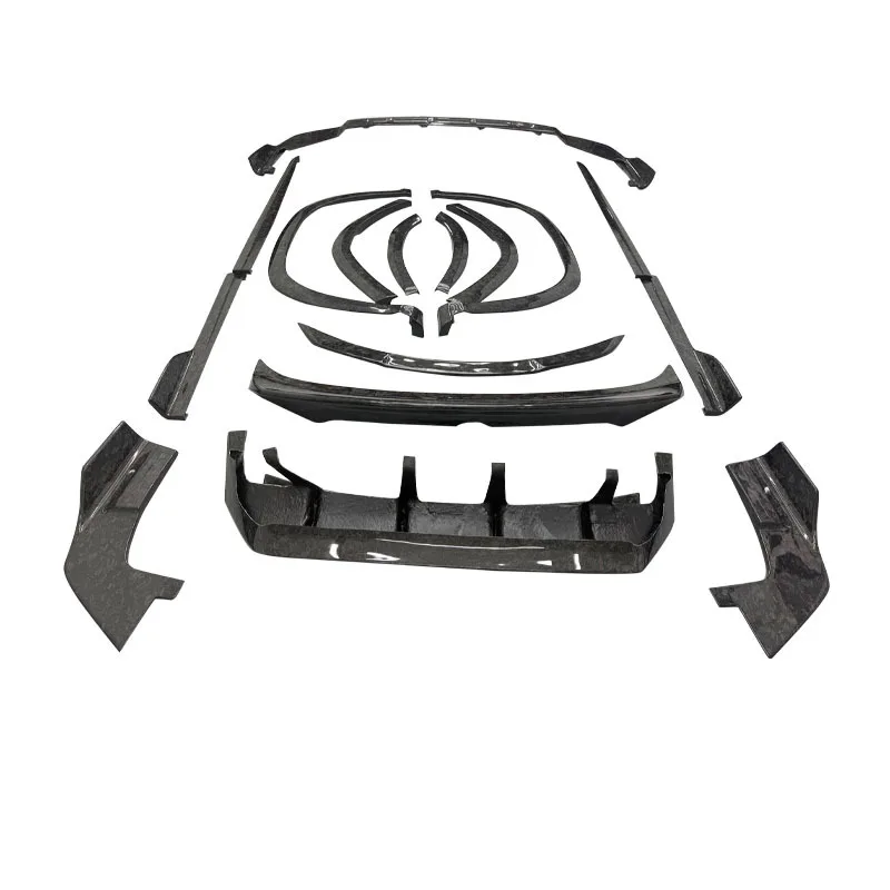 Carbon Fiber Forged Pattern Kit, Front Lip, Rear Lip, Side Skirts for Lexus RX300 RX450h, Car Body Parts view 5