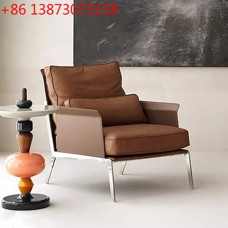 

Single sofa chair metal frame leisure chair living room seat