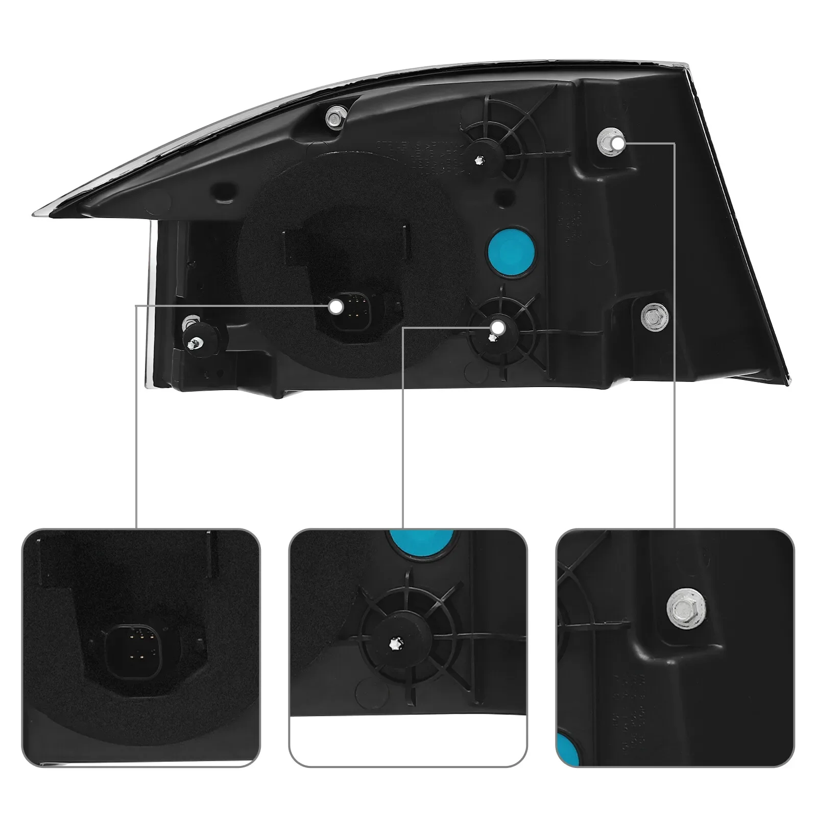 

Для Tesla Model S 2012-2021 гг. Светодиодный задний фонарь Задний стоп-сигнал с правой стороны пассажира