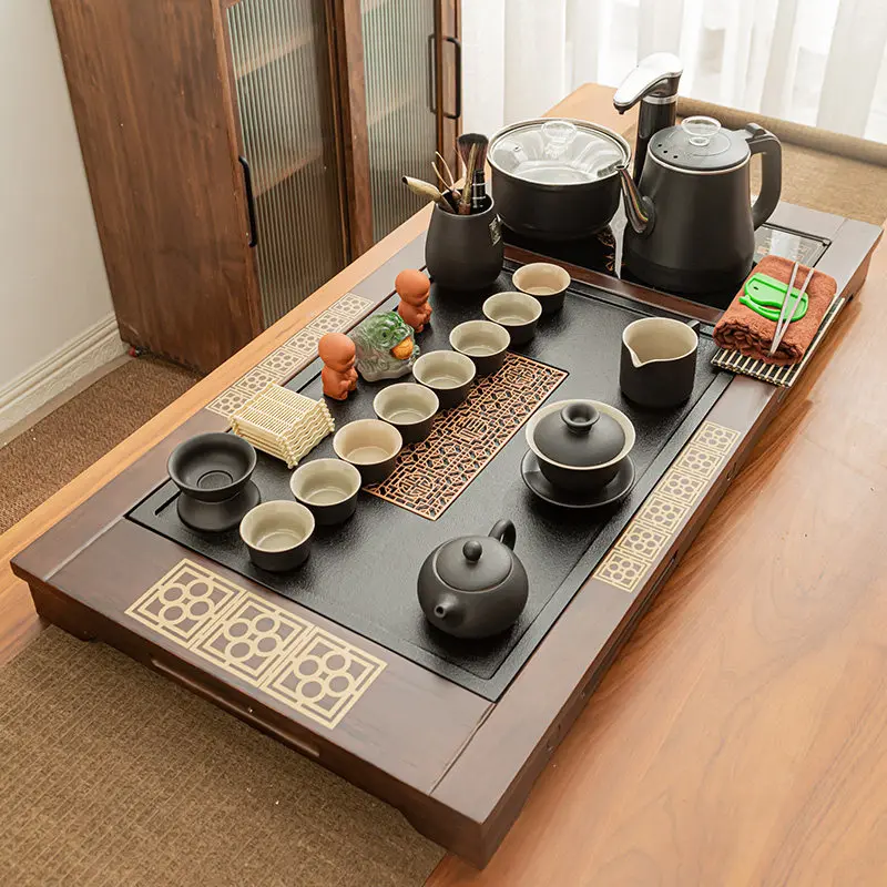 Ceramic Serving Tea Tray Wooden Decora Tive Table Rectangle Vintage Hospitality Tea Tray Plate Oil Plateau Home Decorationgs