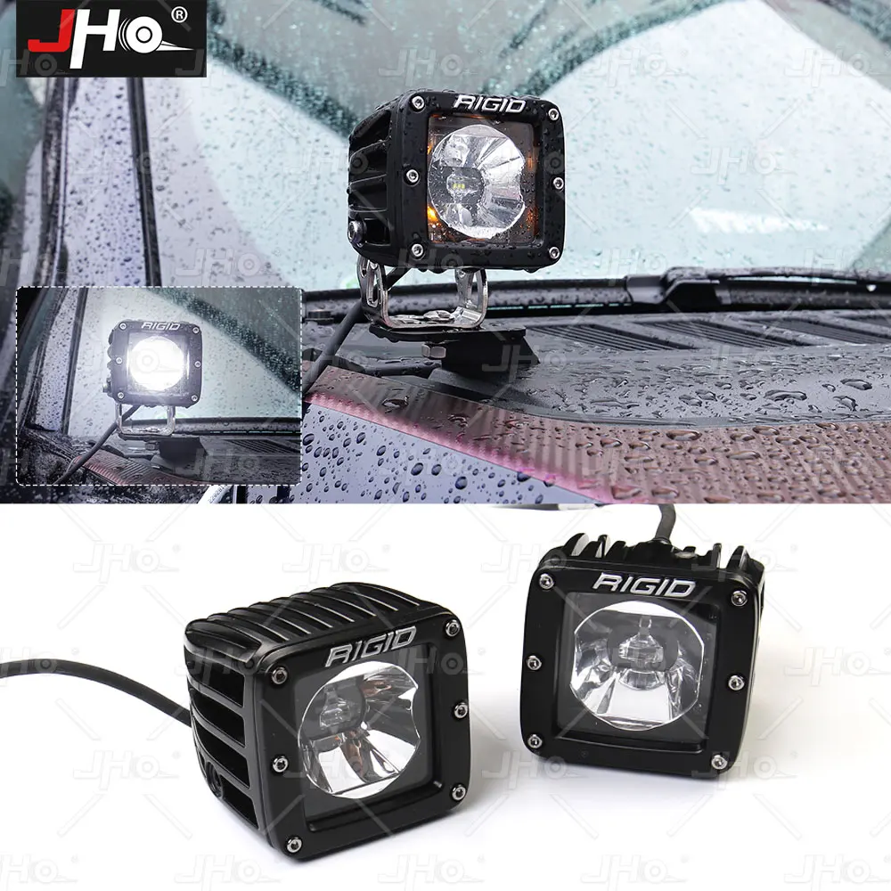 

JHO A Pillar LED Light Kit Left Right Offroad Driving Mount Bracket 60W Decorate For Ford F150 RAPTOR 2022 2023 Car Accessories