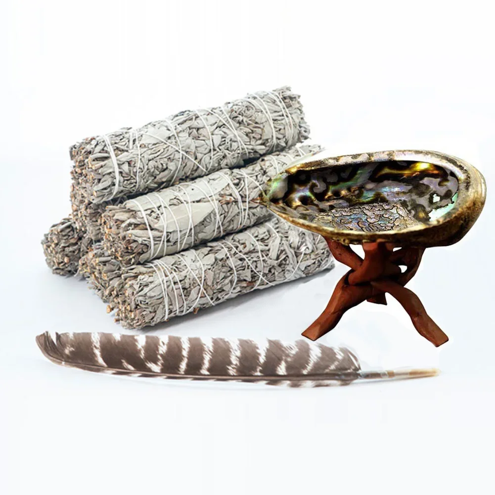 White Sage Pure Leaf Smoky Purification Sage Smoking Indoor Fragrance To Purify The Mind  Room Buddhist Temple Cedar Sticks