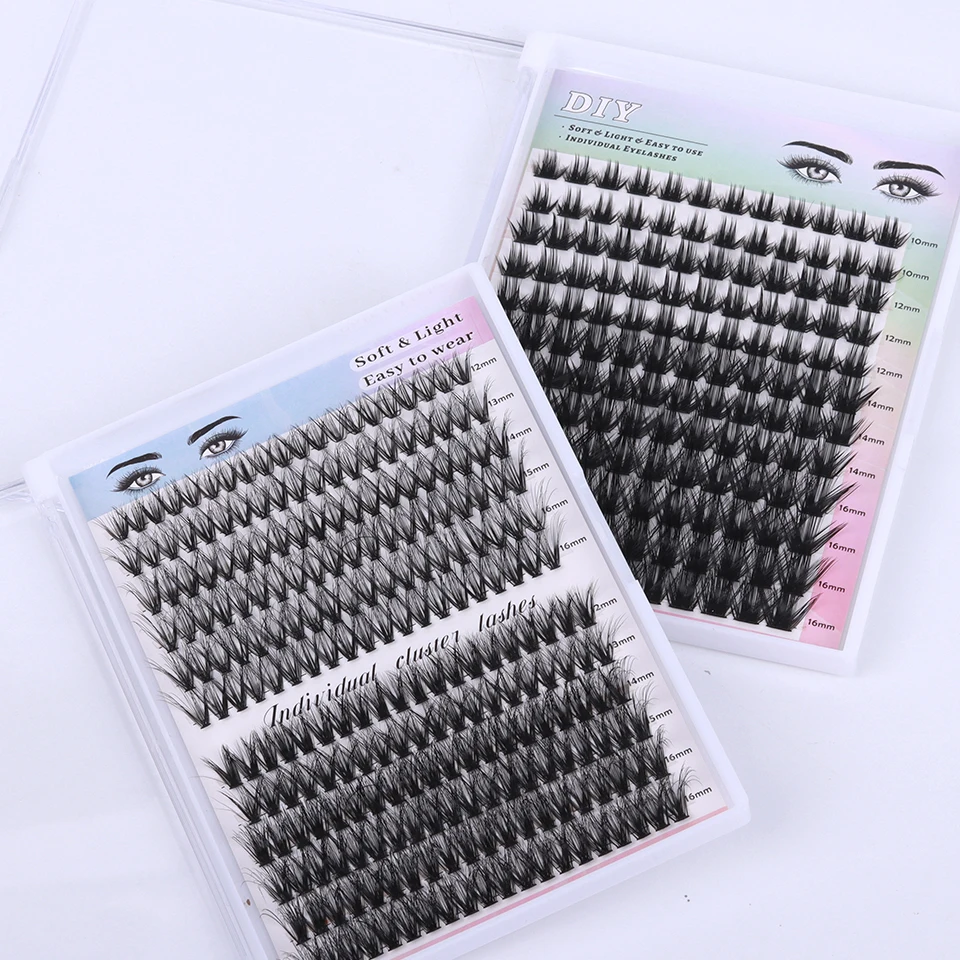 DIY-Make-up-Set, 120 Cluster, Lash Bond und Seal, Wimpernkleber-Entferner, Applikator, Wimperncluster, komplettes Set für Wimpernverlängerungen