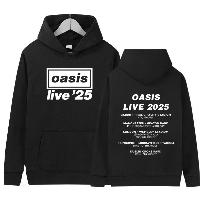 2025 O-Oasis Live 25 Tour Print Hoodie Men's Retro Long Sleeve