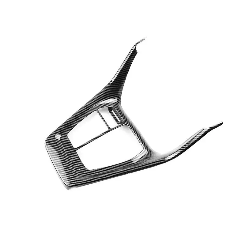 For Toyota RAV4 XA50 2019-2025 Car Interior Center Console U Shape Gear Shift Panel Frame Cover Trim Carbon Texture/Matte Silver
