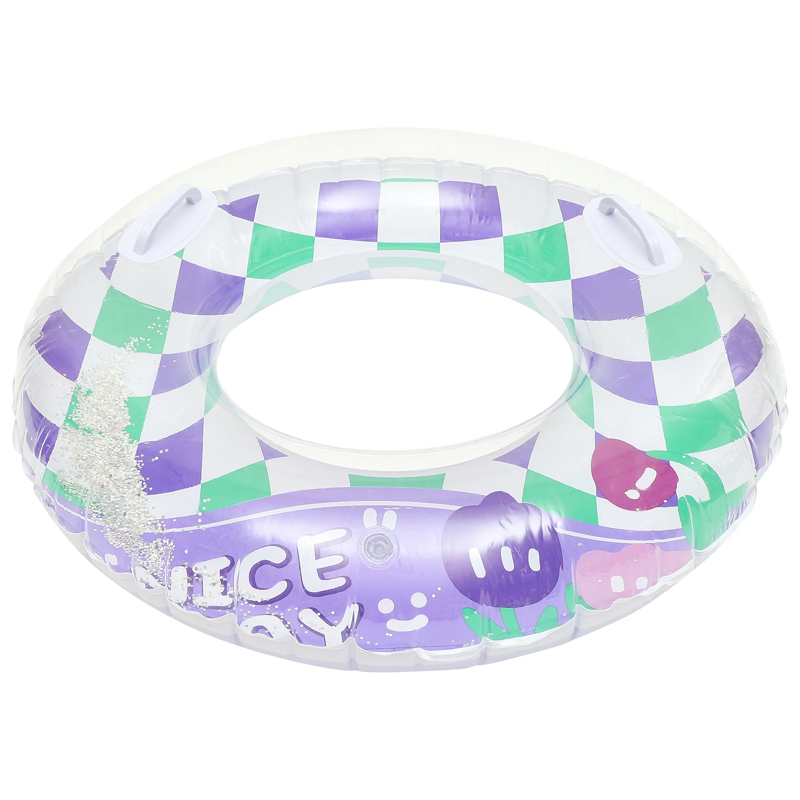 

Inflatable Swimming Ring Pool Rings for Adult Adults Beach Pvc Float Glitter